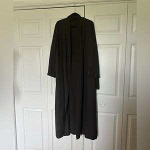 Black open abaya